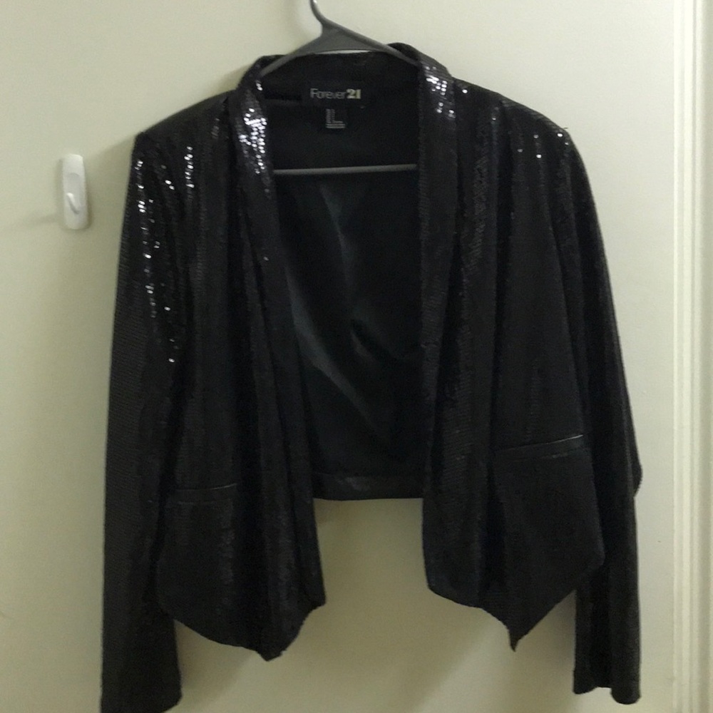 Sequin Crop Jacket